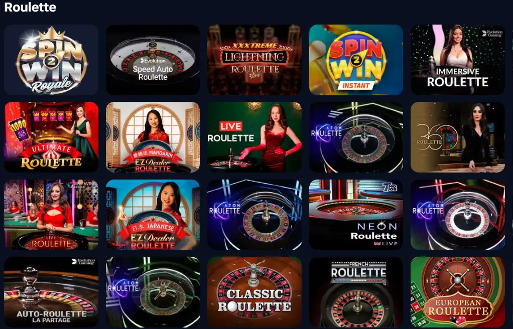 1Win casino roulettes